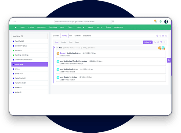 Lead Management CRM