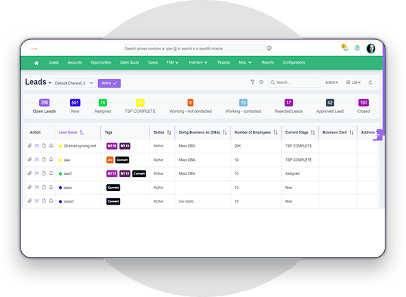 CRM With Lead Management
