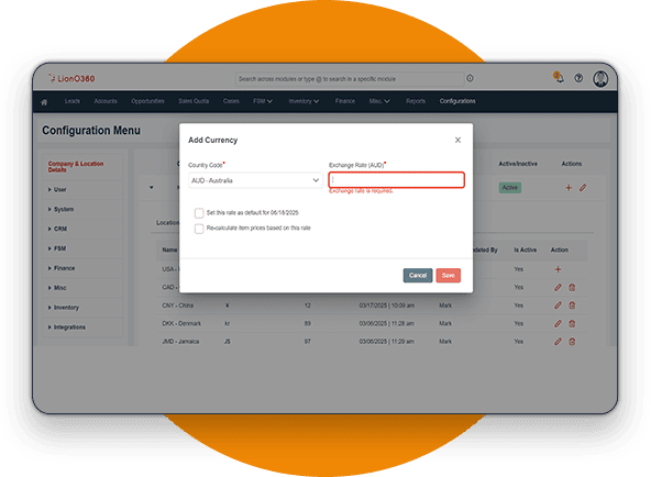 LionO360 CRM