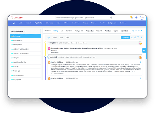LionO360 CRM
