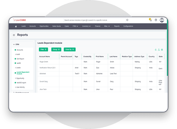LionO360 CRM